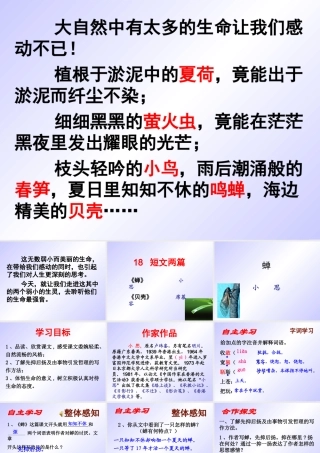 《短文两篇·蝉》