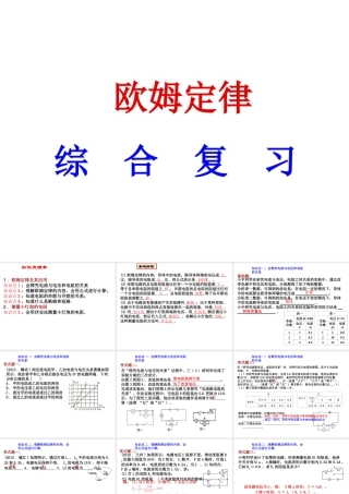 欧姆定律综合复习.