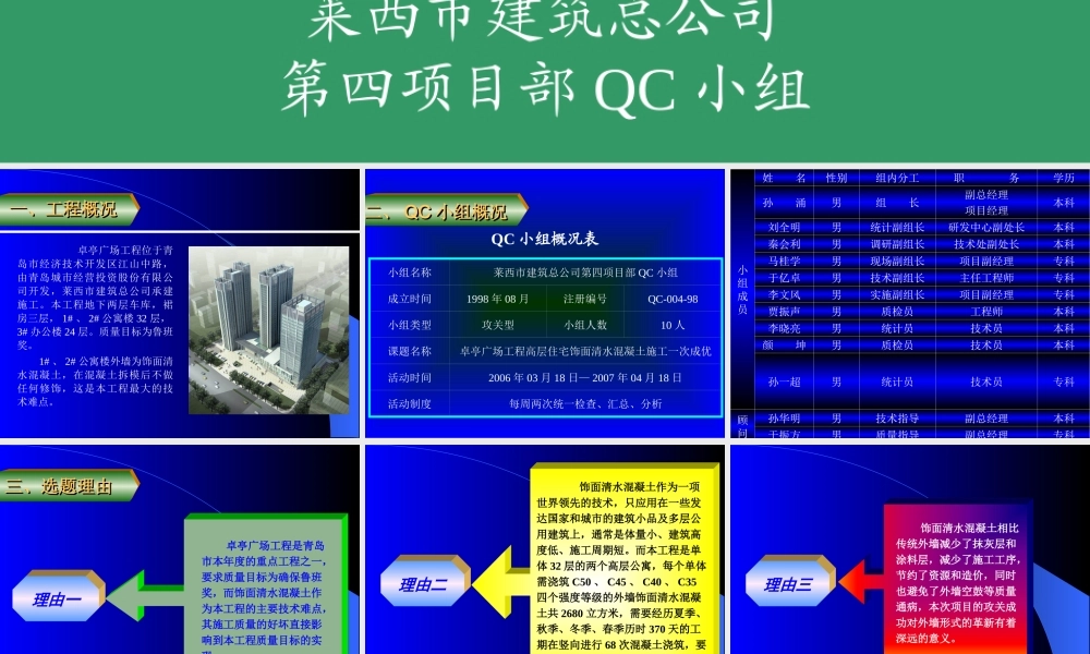 QC成果案例-清水混凝土