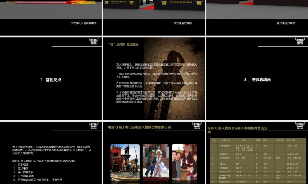 中国(杭州)星光大道(首期)落成典礼活动策划方案