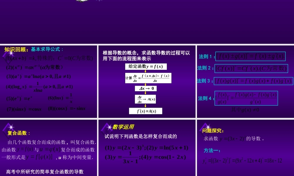 1.2.3简单复合函数的导数