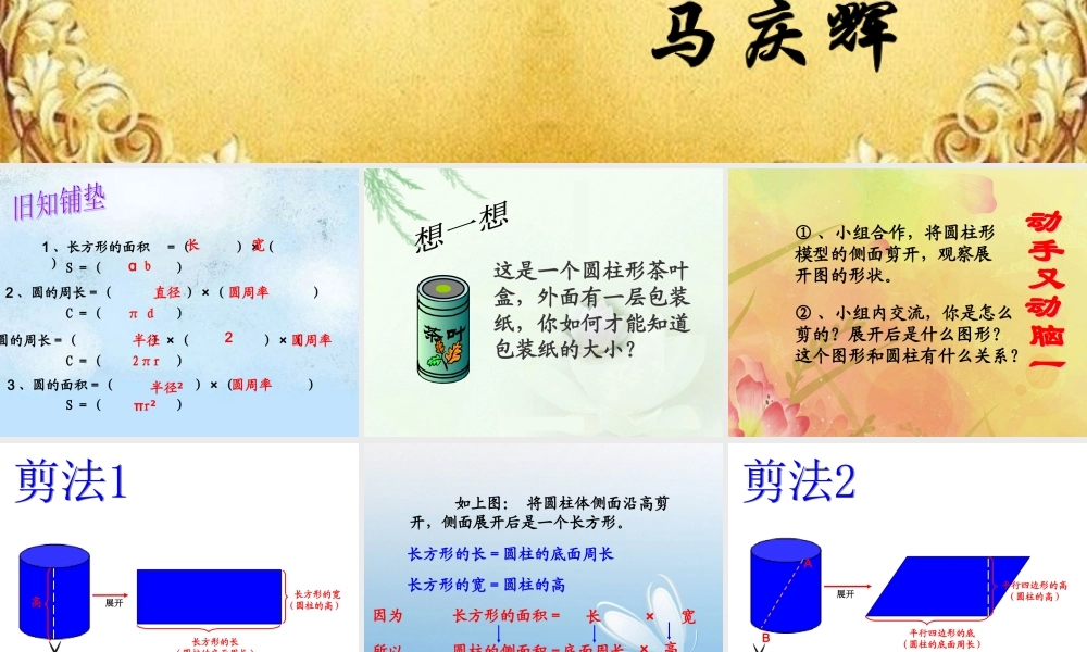 圆柱的表面积-(3)