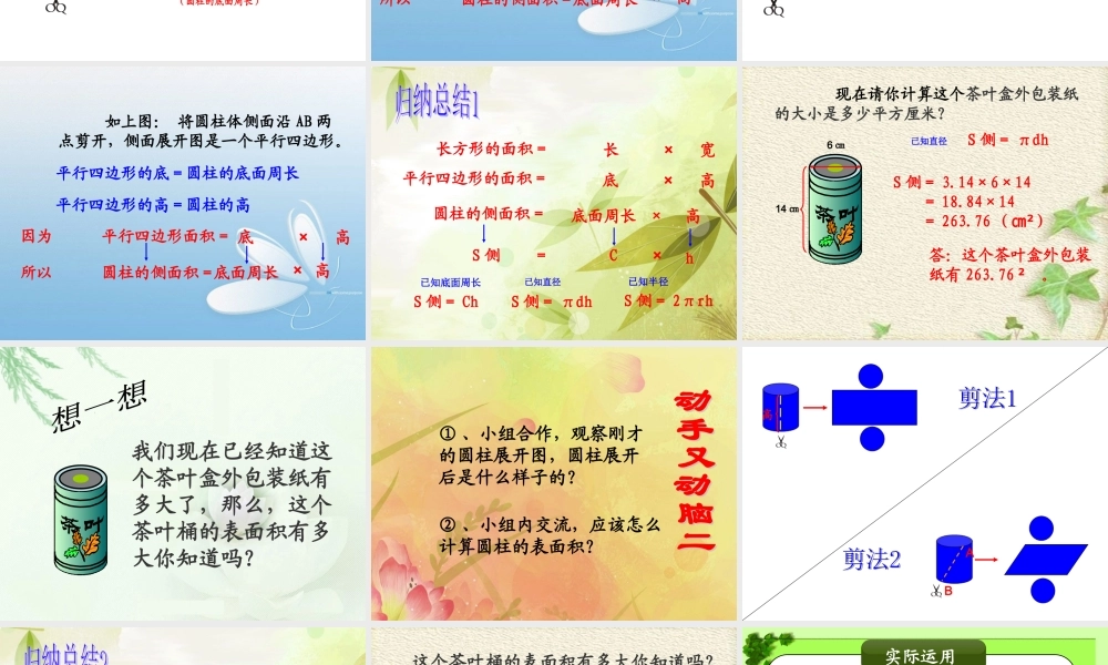 圆柱的表面积-(3)