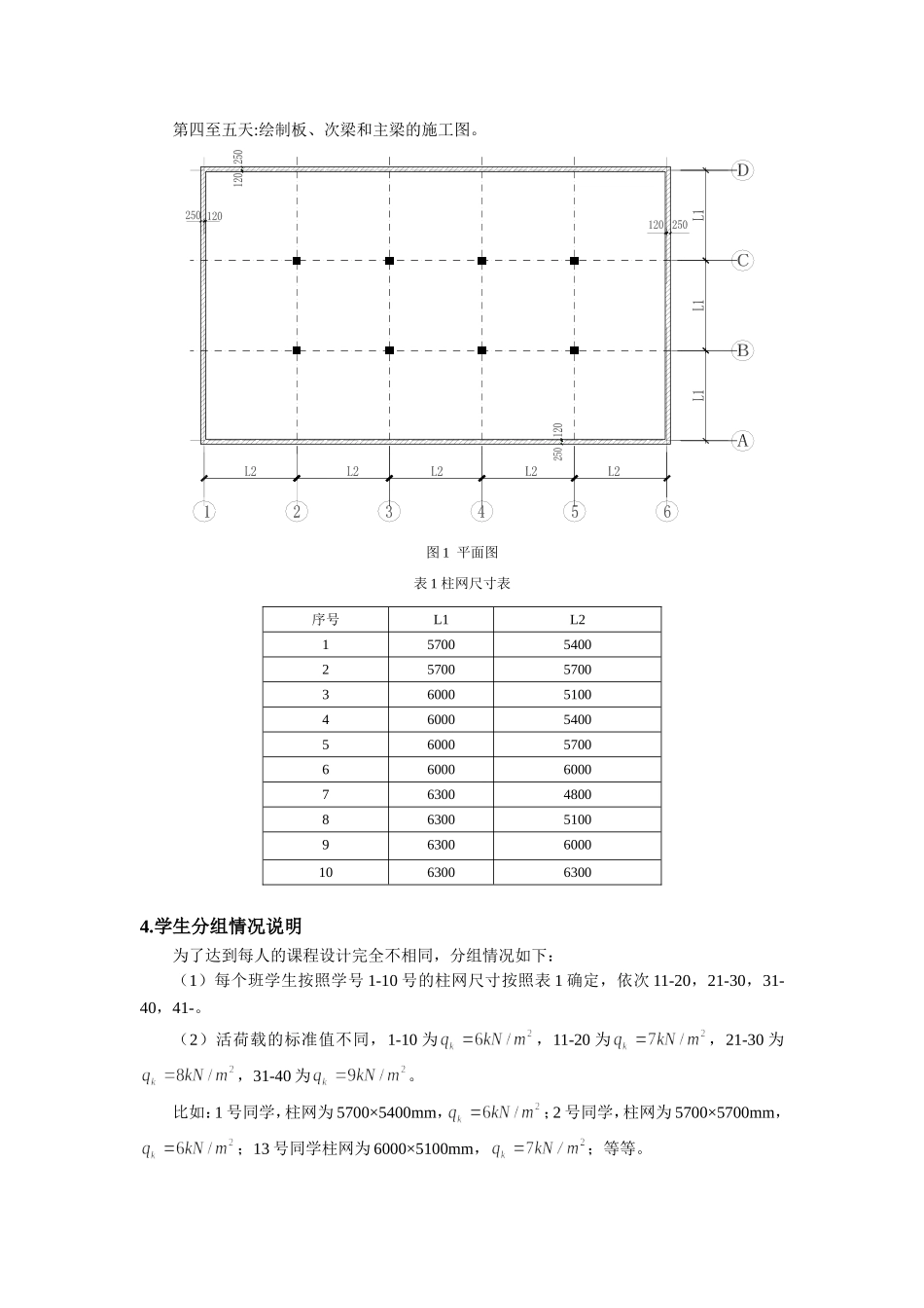 钢筋混凝土单向板肋形楼盖课程设计_第2页