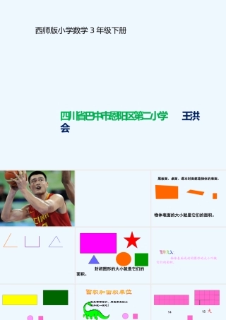 小学数学北师大2011课标版三年级面积和面积单位-(4)