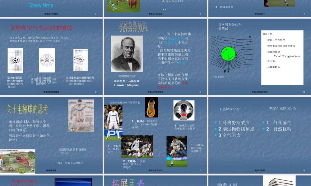 浅析香蕉及及电梯球