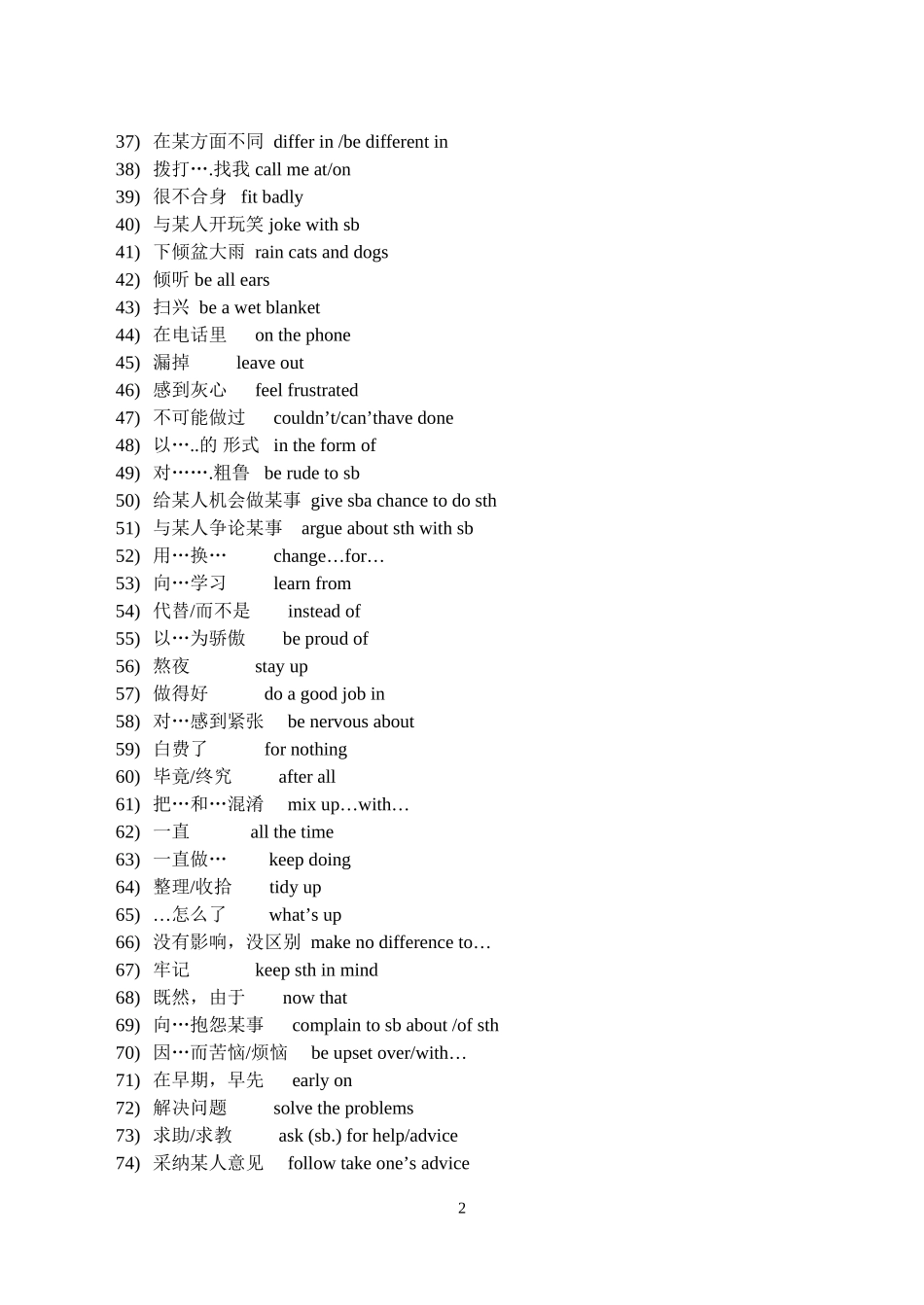 unit2短语和句型_第2页
