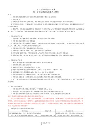 自考《国际经济法概论》复习资料