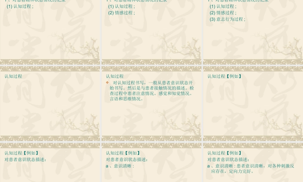 精神科日常病程记范例