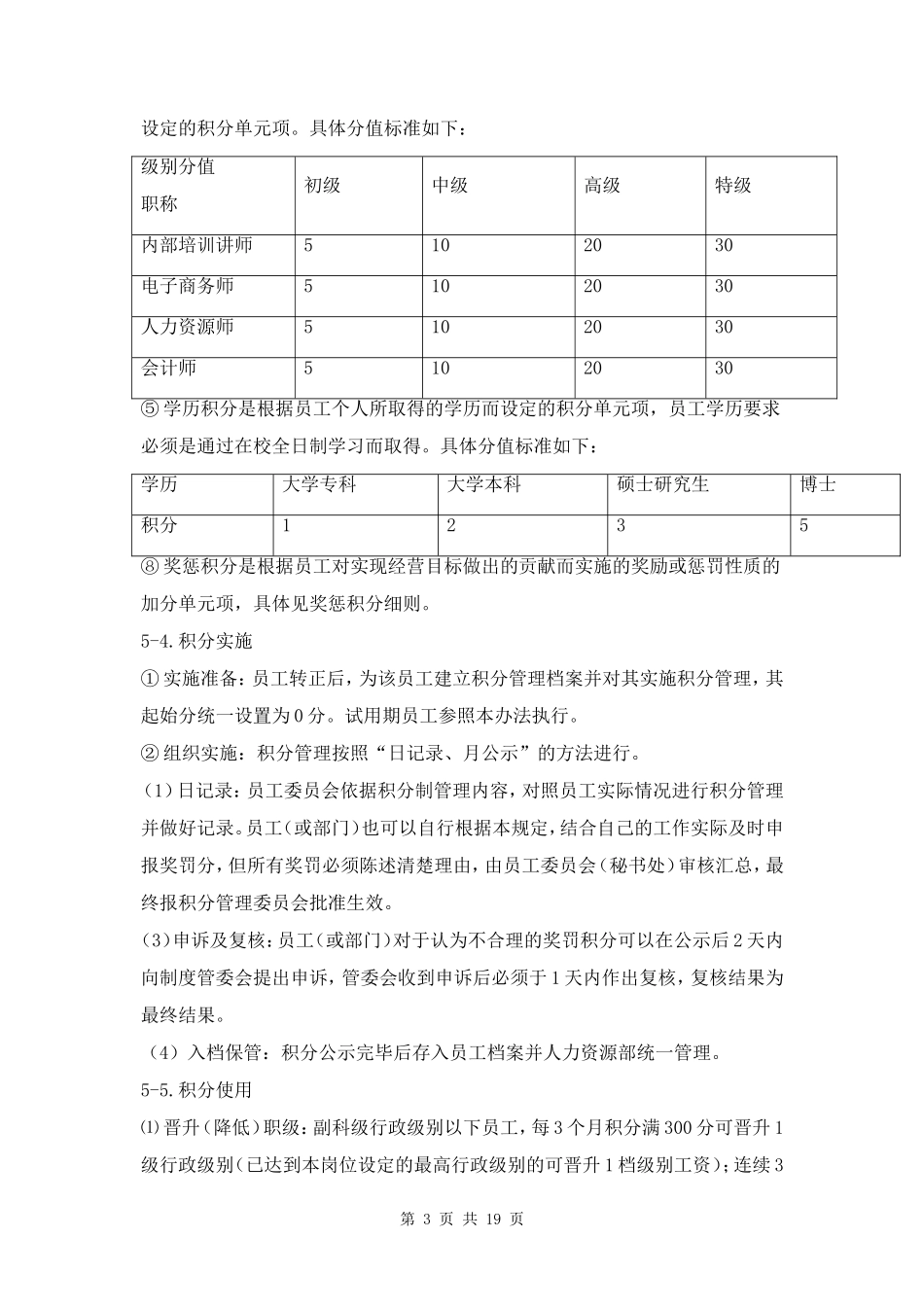 积分制管理办法三篇_第3页