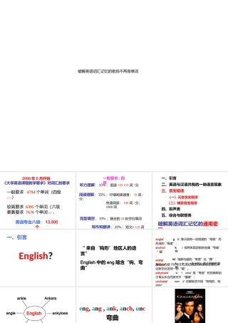 破解英语词汇记忆的密码不再背单词