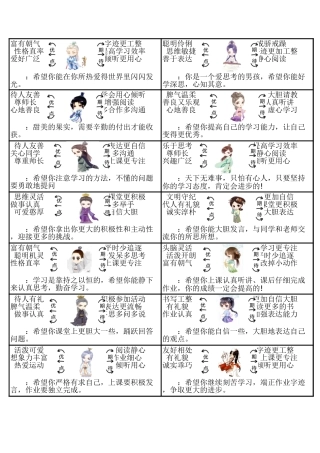 思维导图报告册期末评语