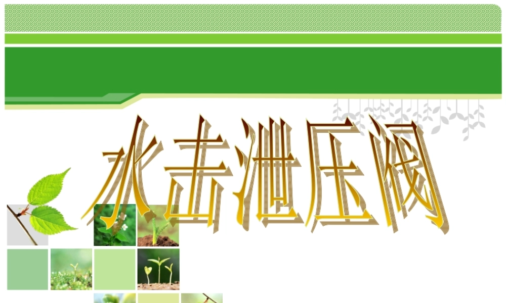 水击泄压阀课件