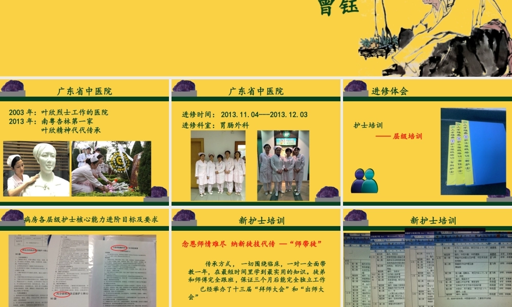 广东省中医院进修交流报告