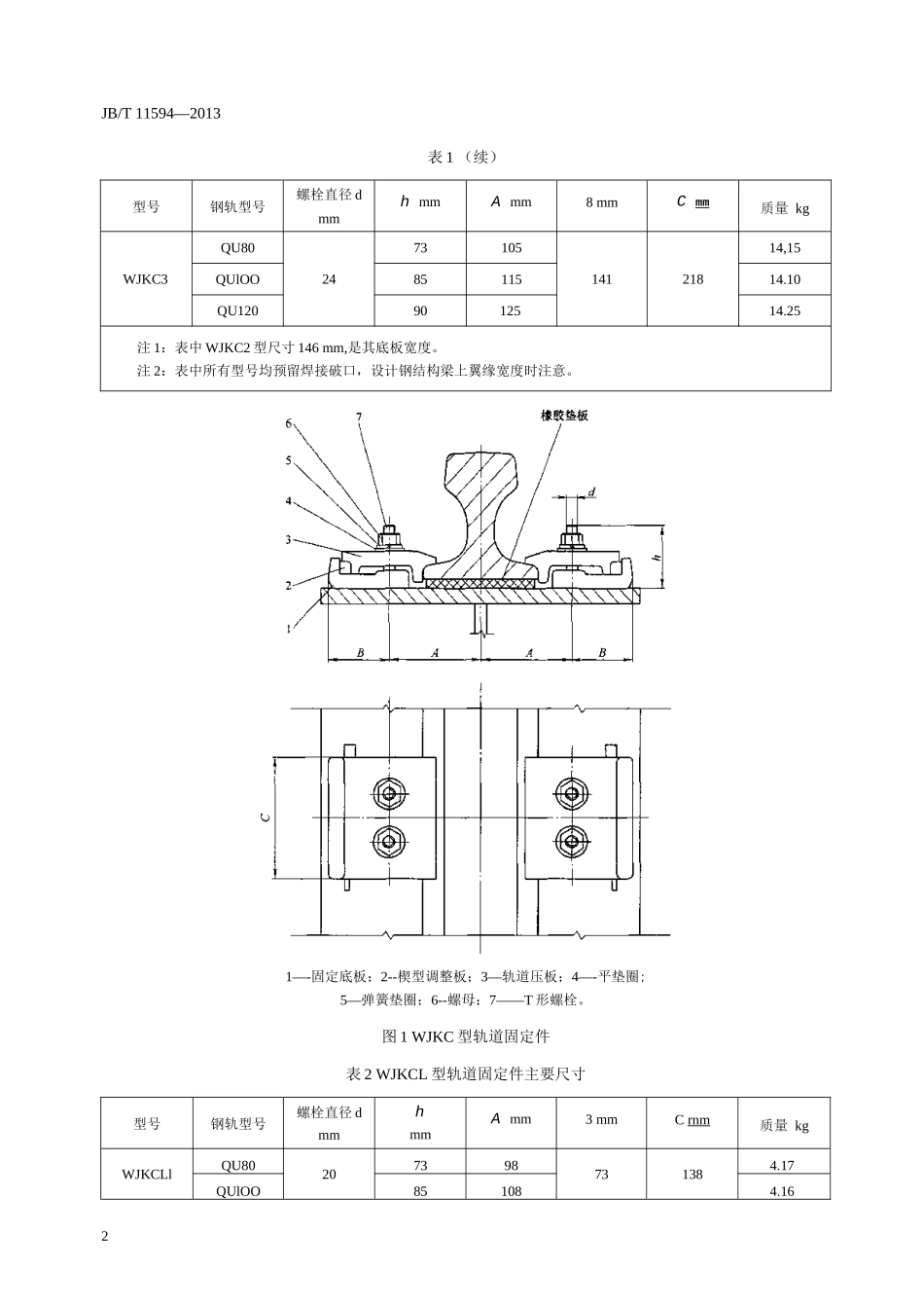 WJKC型、CGWK型吊车轨道固定件_第3页