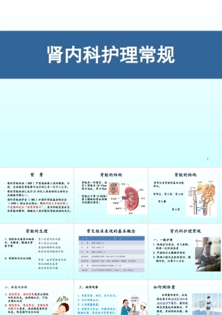 肾内科护理常规课件