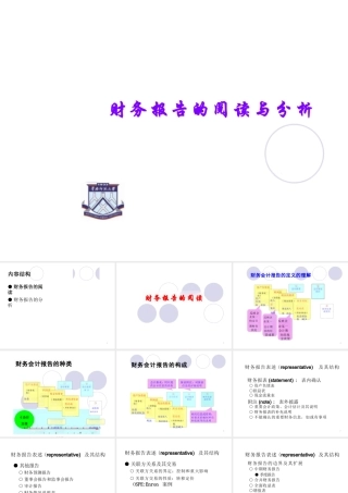 财务报告的阅读与分析