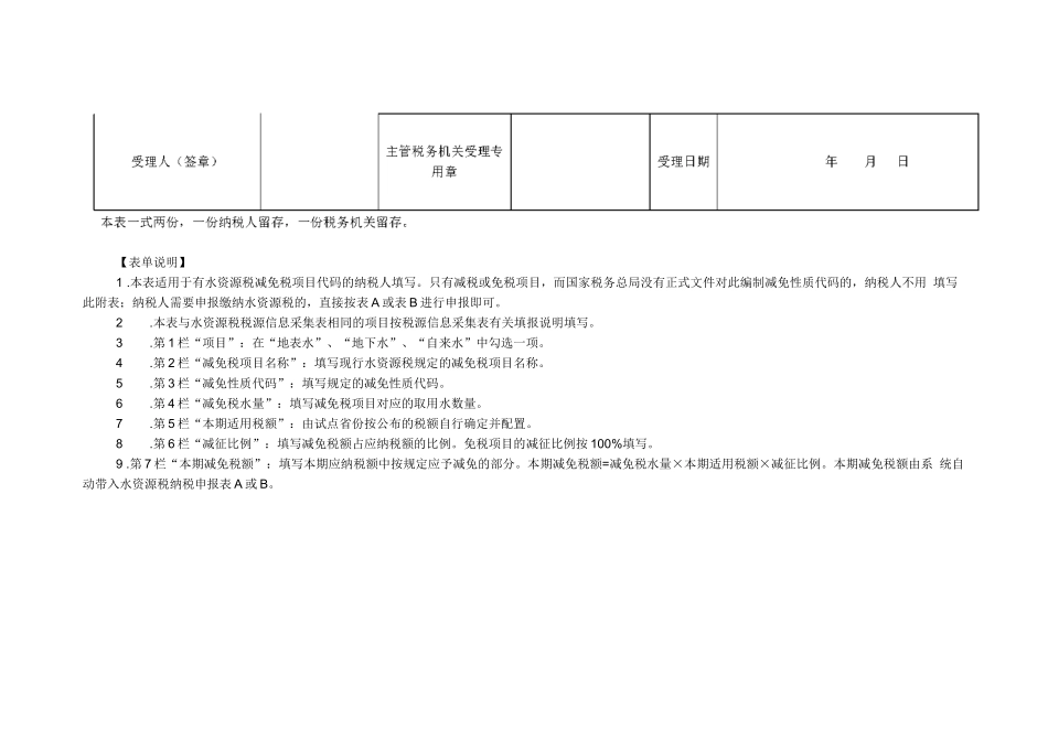 水资源税纳税申报表附表_第3页