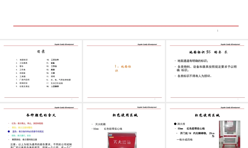 工厂5S执行方案课件