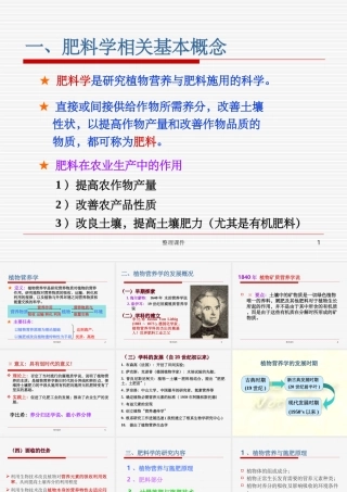 《植物营养与施肥》课件