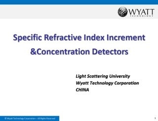 第五章： 折光指数增量(dndc)与浓度检测器(dRI) 2019