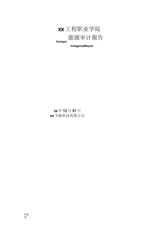 能源审计报告(参考)
