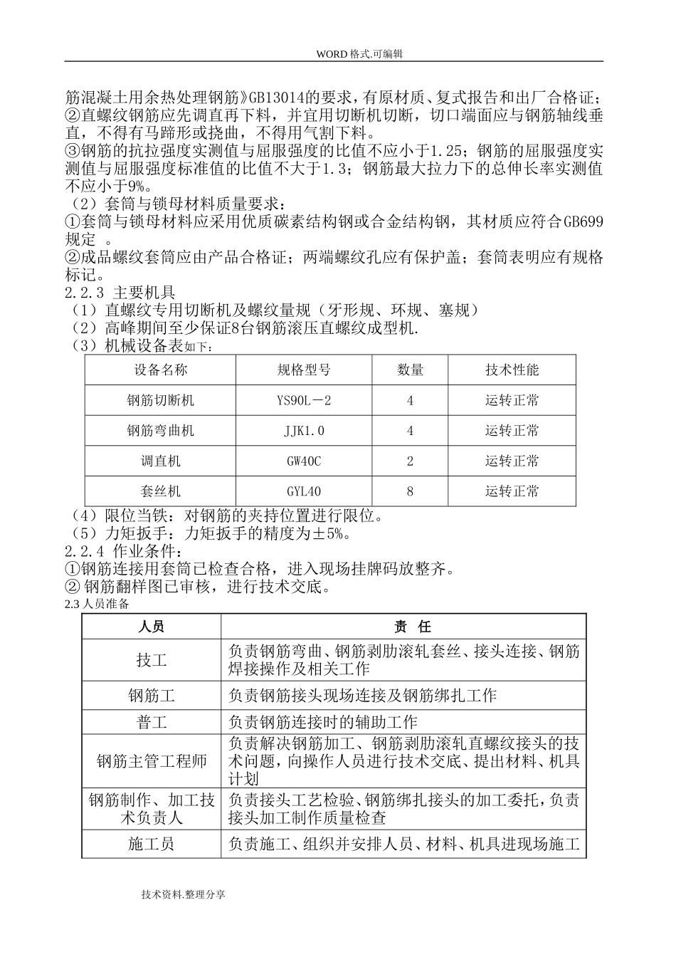 钢筋加工施工组织方案_第3页
