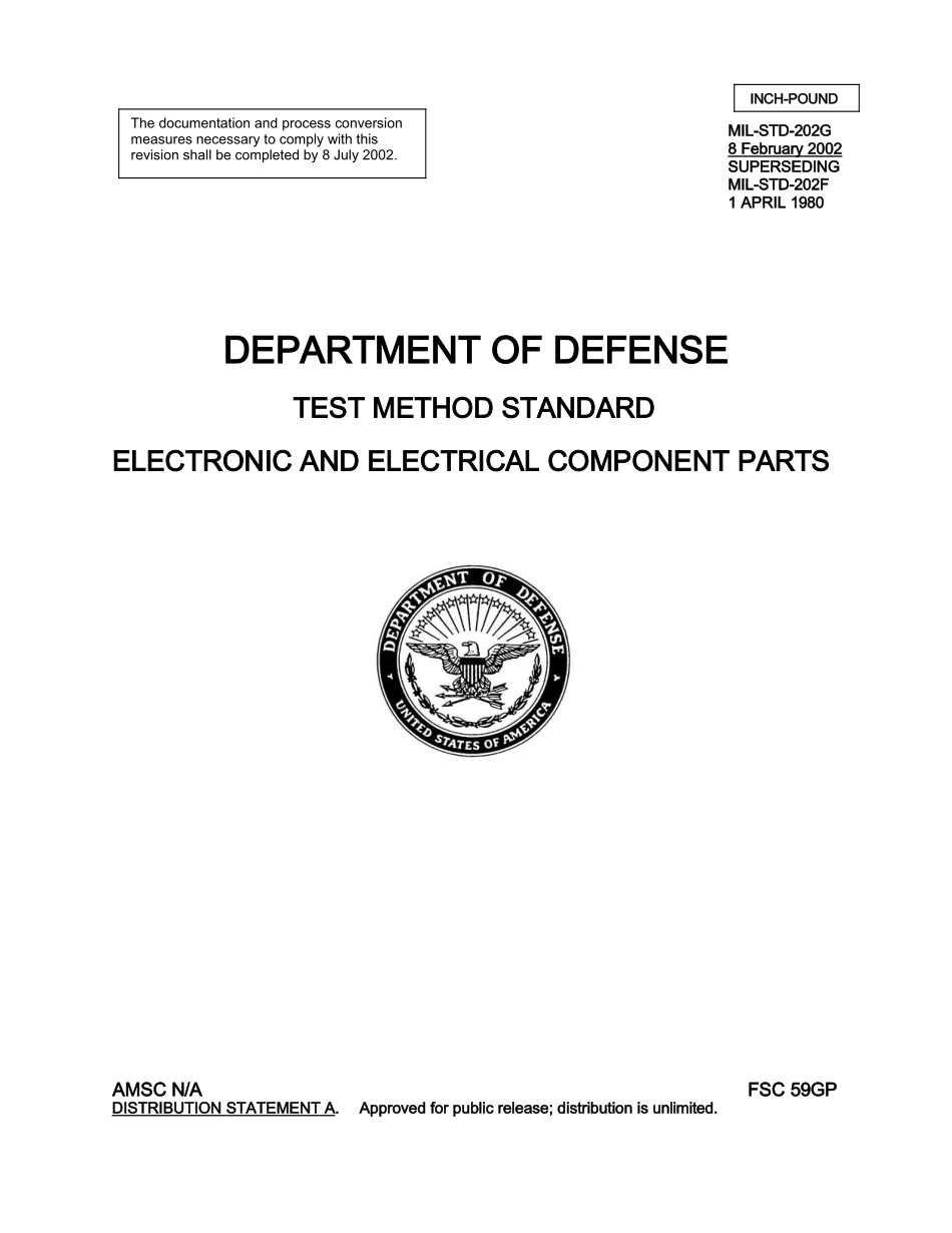 1123295940.mil-std-202g test method standard_electronic and electrical component parts原版完整文件_第1页