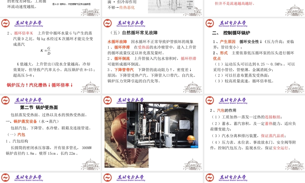 锅炉部分第三章汽水系统