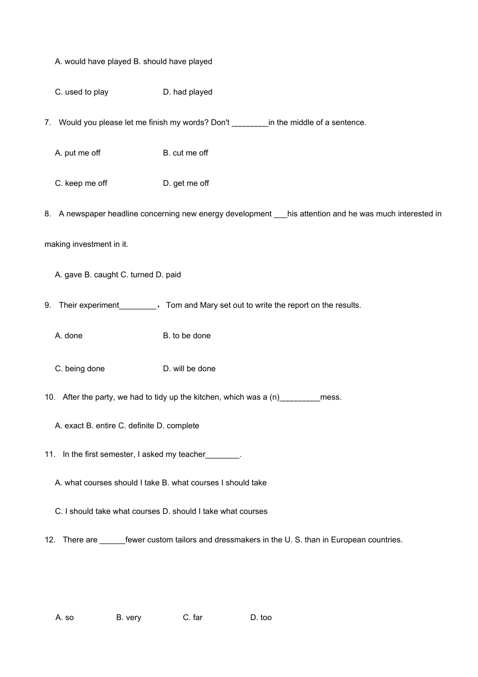 2023年成考专升本英语试题及答案解析_第2页