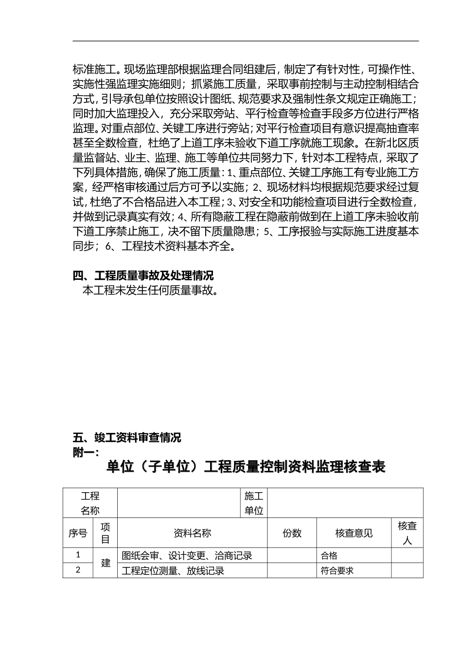 江苏工程竣工验收质量评估报告_第3页