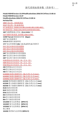 新代系统标准参数