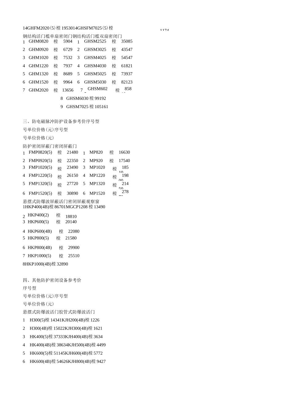 人防门价格参考_第3页