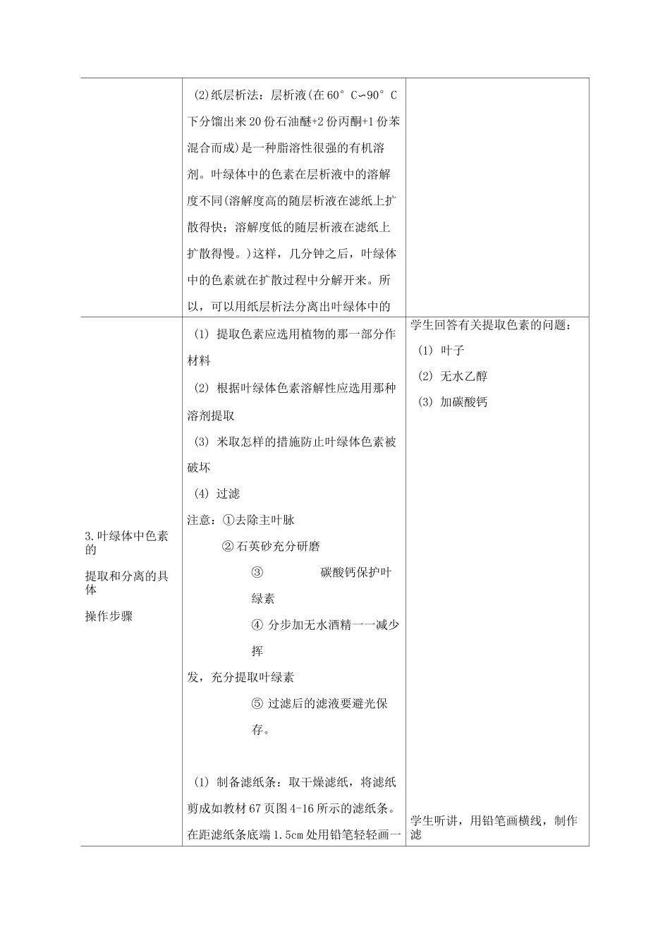 叶绿体中色素的提取和分离_第3页