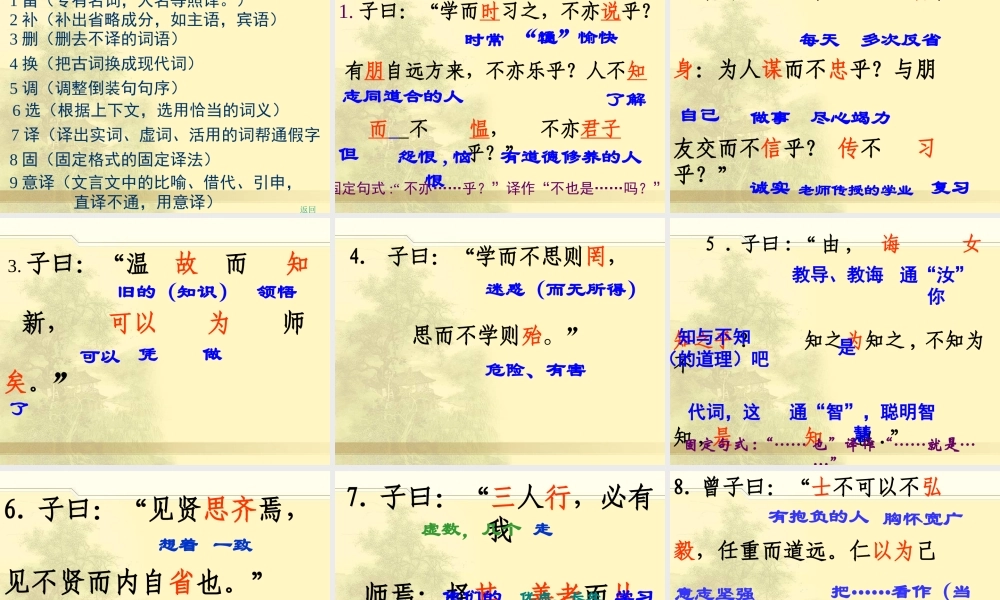 初一语文论语课件 人教版 课件