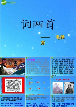 九年级语文下册 (词二首)课件 长春版 课件