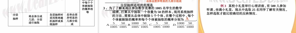 人教版高考数学抽样方法课件 0 课件
