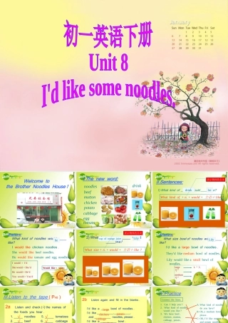 七年级英语I'd like some noodles课件人教版 课件