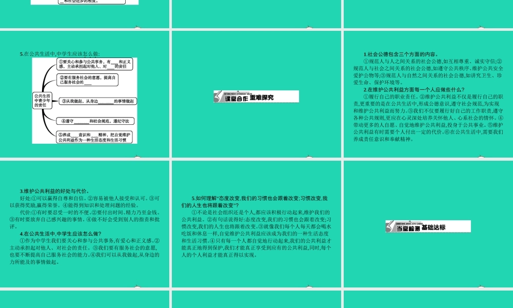 八年级政治下册 第二单元 公共利益 6 公共利益的维护课件 教科版 课件