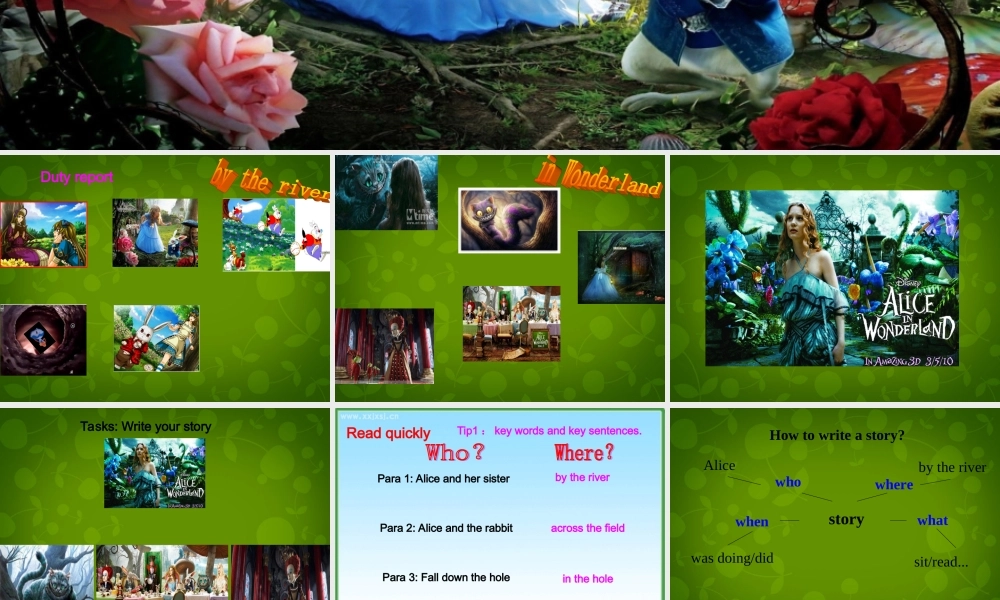 八年级英语上册 Module 7 Unit 2 The start of Alice s Adventures in Wonderland课件 外研版 课件