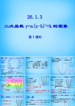 九年级数学下册 2613 二次函数的图像(第1课时)课件 新人教版 课件