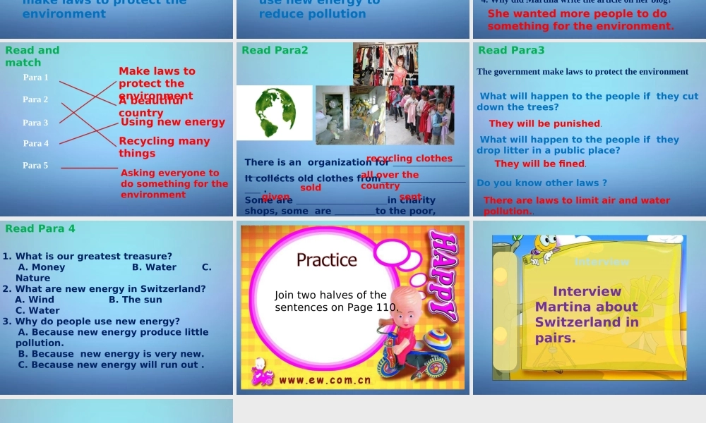 八年级英语下册 Unit 8 A green world Reading课件1 (新版)牛津版 课件