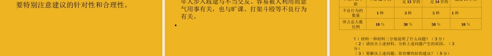 中考政治 解题方法 解答 建议类 开放性试题概述课件 人教新课标版 课件-2