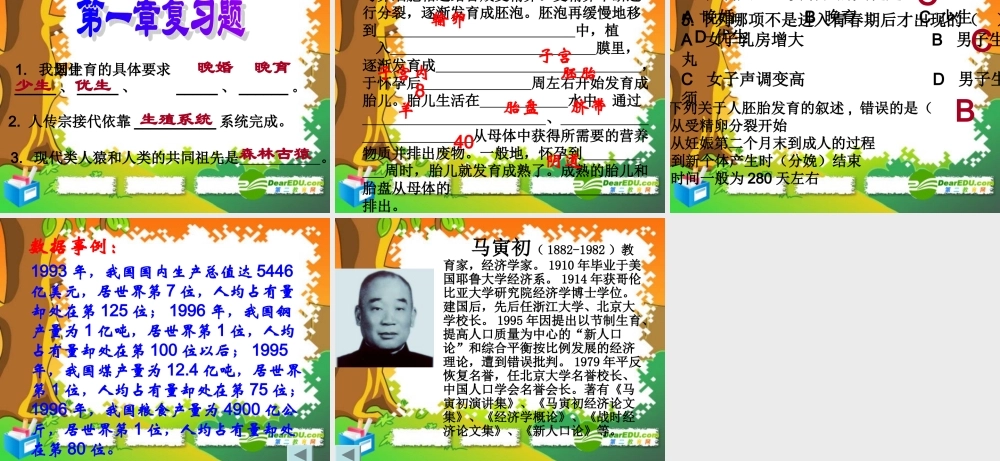 七年级生物下册：第四单元第一章第四节计划生育3课件 人教版 课件
