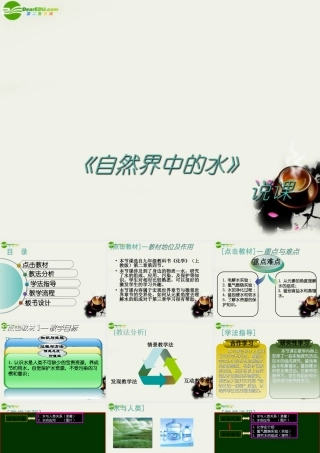九年级政治 自然界中的水课件2 沪教版 课件