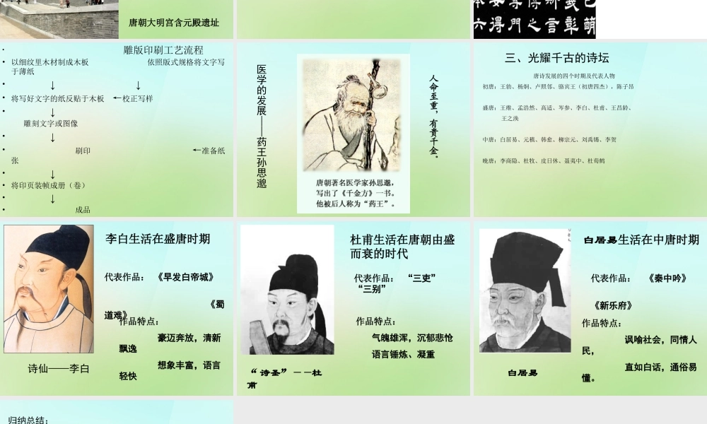 中学七年级历史下册 第7课 辉煌的隋唐文化课件 新人教版 课件