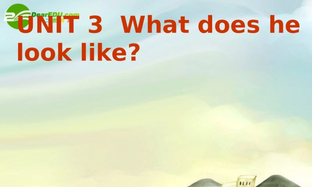 七年级英语上册 Unit 3 What does he look like 课件 鲁教版 课件