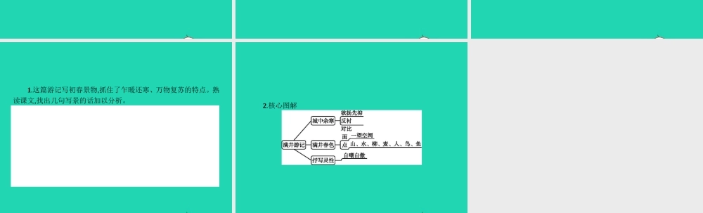 八年级语文上册 第六单元 24 满井游记课件 语文版 课件