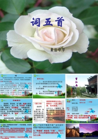 九年级语文上册(词五首)优秀实用课件(一) 人教新课标版 课件