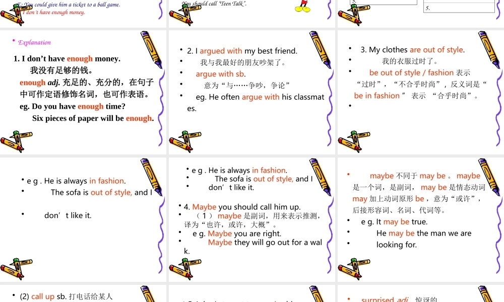 八年级英语下学期新目标Unit2period2课件 人教新目标版 课件